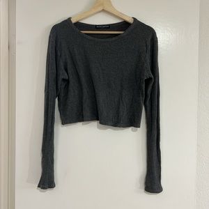 Brandy Melville Slouchy Crop Long Sleeve